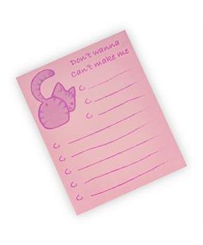 Cat-Themed Sticky Notes | Multi-Purpose Notepad Checklist | Adorable Kitty Bum