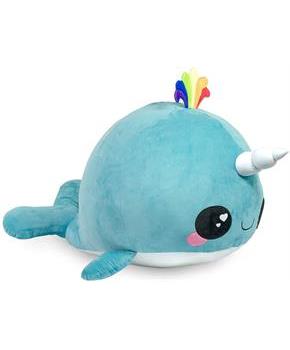 Glitter Galaxy Blue Narwhal 48 Inch Stuffed Animal Plush