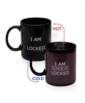 Sherlock 10 oz Ceramic Heat Reveal Mug: "I Am Sherlocked"