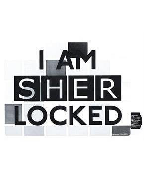 Sherlock Holmes "I Am Sher Locked" Sticker