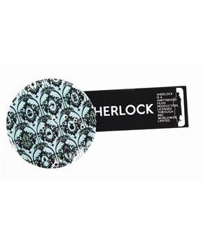 Sherlock Holmes Teal Wallpaper Pin