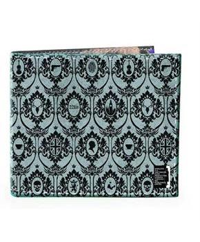 Sherlock Holmes Men's Bi-Fold Wallet: 221B Wallpaper (Grey)