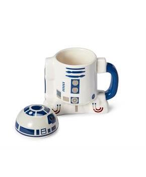 Star Wars 20oz Ceramic Figural Mug with Lid: R2-D2