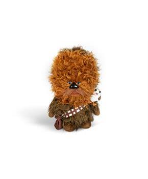 Super-Deformed Star Wars 22â€ Chewbacca with Porg Talking Plush