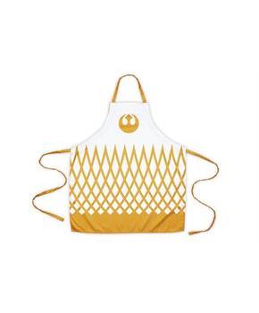 Star Wars White/Gold Adult Apron & Oven Mitt Set - Rebel Design