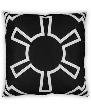 Star Wars Large Throw Pillow | Empire Imperial Symbol Design | 25 x 25 Inches