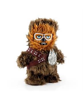 Star Wars Chewbacca Interactive Walk N' Roar | Moves & Makes Noise | 12" Plush w/ Millennium Falcon Pin
