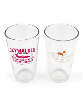 Star Wars 16 oz Pint Glass 2-Piece Set | Mos Eisley Co. | Skywalker & Sons Designs