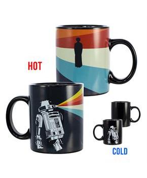 Star Wars R2-D2 Heat Reveal Leia 11oz Ceramic Coffee Mug