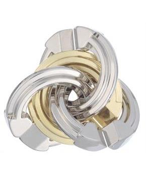 Hanayama Level 5 Cast Metal Brain Teaser Puzzle | Cyclone
