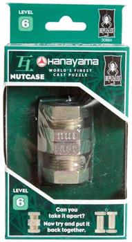 Hanayama Level 6 Cast Metal Brain Teaser Puzzle - Nutcase