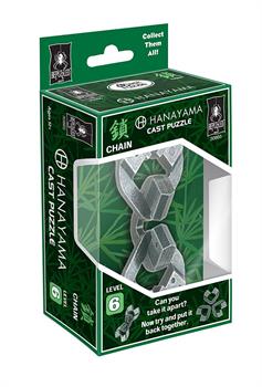 Hanayama Level 6 Cast Metal Brain Teaser Puzzle - Chain
