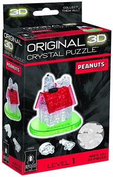 Peanuts Snoopy & Doghouse 50 Piece 3D Crystal Jigsaw Puzzle