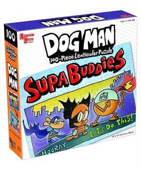 Dog Man Supa Buddies 100 Piece Lenticular Jigsaw Puzzle
