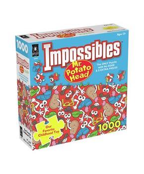 Mr. Potato Head Impossibles 1000 Piece Jigsaw Puzzle | No Edge | 5 Extra Pieces