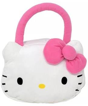 Sanrio Hello Kitty Head-Shaped Plush Handbag