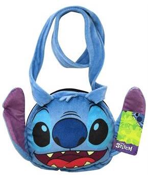 Disney Stitch Head Shaped Plush Shoulder Bag