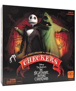 Disney Nightmare Before Christmas Checkers Game