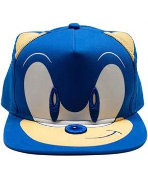 Sonic the Hedgehog Embroidered Face Snapback Hat | One Size
