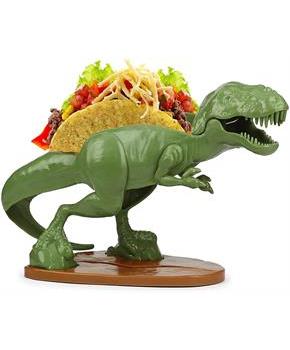 TACOsaurus Rex Sculpted Dinosaur Taco & Snack Holder