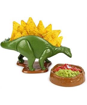 NACHOsaurus Sculpted Dinosaur Snack & Dip Bowl Set