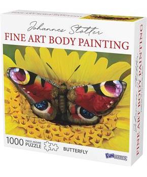 Johannes Stotter Butterfly Body Art 1000 Piece Jigsaw Puzzle