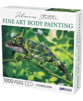 Johannes Stotter Chameleon Body Art 1000 Piece Jigsaw Puzzle