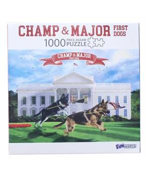 First Dogs Champ and Major 1000 Piece Jigsaw Puzzle
