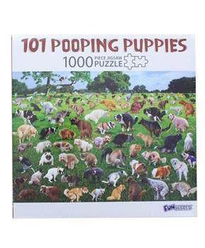 101 Pooping Puppies 1000 Piece Jigsaw Puzzle