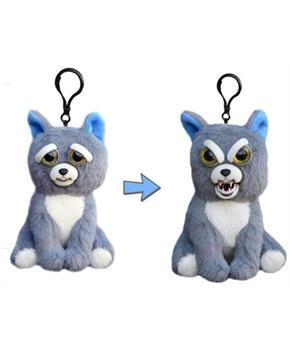 Feisty Pets 4" Plush Keychain, Sammy Suckerpunch Dog