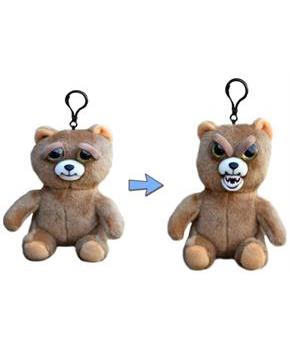 Feisty Pets 4" Plush Keychain, Sir Growls-A-Lot Bear