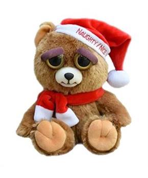 Feisty Pets Ebenezer Claws Santa Bear 8" Plush