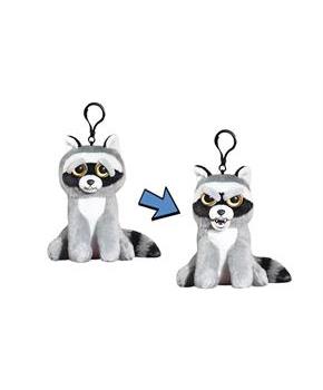 Feisty Pets 4" Plush Keychain, Rascal Rampage Raccoon