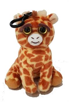 Feisty Pets 4" Plush, Scrappy Savannah Giraffe (Tongue Out)