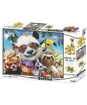 Howard Robinson Wild Beach Party Selfie Super 3D 500 Piece Jigsaw Puzzle