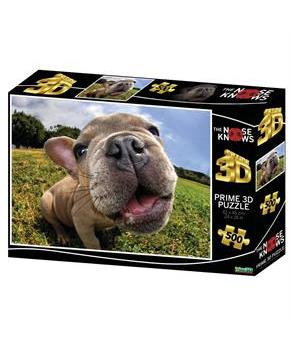 Pugsley The Nose Knows Super 3D 500 Piece Jigsaw Puzzle For Adults And Kids