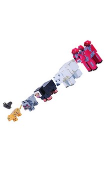 Minecraft 3" Action Figure: Wild Animal 6-Pack
