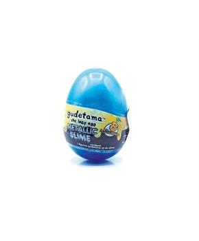 Gudetama The Lazy Egg Metallic Slime & Mini Figure | Blue