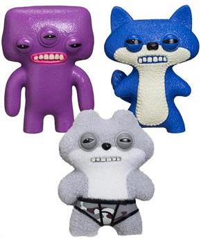 Fuggler 2.5 Inch Figure 3-Pack | Blue/White, Dark Purple, Gray/White
