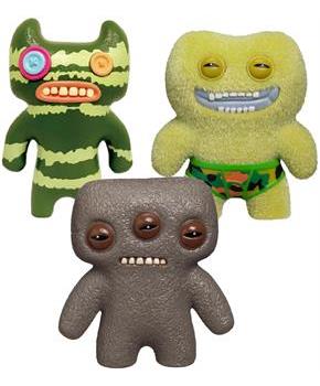 Fuggler 2.5 Inch Figure 3-Pack | Striped Green, Gray, Green