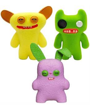 Fuggler 2.5 Inch Figure 3-Pack | Tan/Yellow, Pink, Green