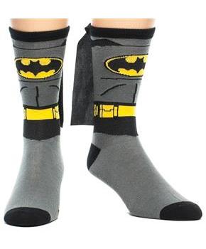 Batman Suit Up Crew Socks With Cape