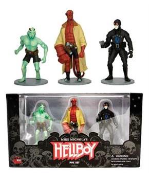 Dark Horse Comics Hellboy 4" PVC Action 3 Figure Set