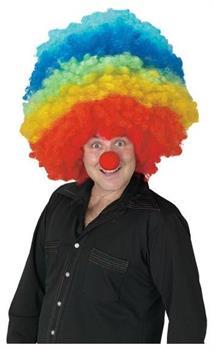 Mega Clown Multicolor Costume Wig