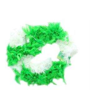 St Patricks Day Green And White Costume Boa