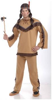 Native American Brave Costume w/Headband Adult