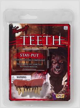 Werewolf Prosthetic Fitted Teeth Costume Accessory