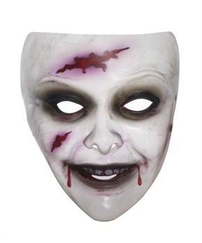 Transparent Female Zombie Costume Mask
