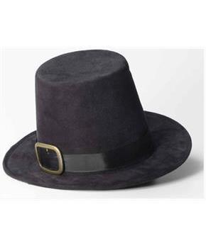 Super Deluxe Pilgrim Hat Costume Accessory - Black