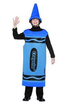 Blue Crayola Crayon Child Costume Tween